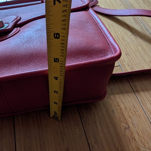 Vintage Coach Willis Bag - Red with Silver Hardware - Picture 14 of 14